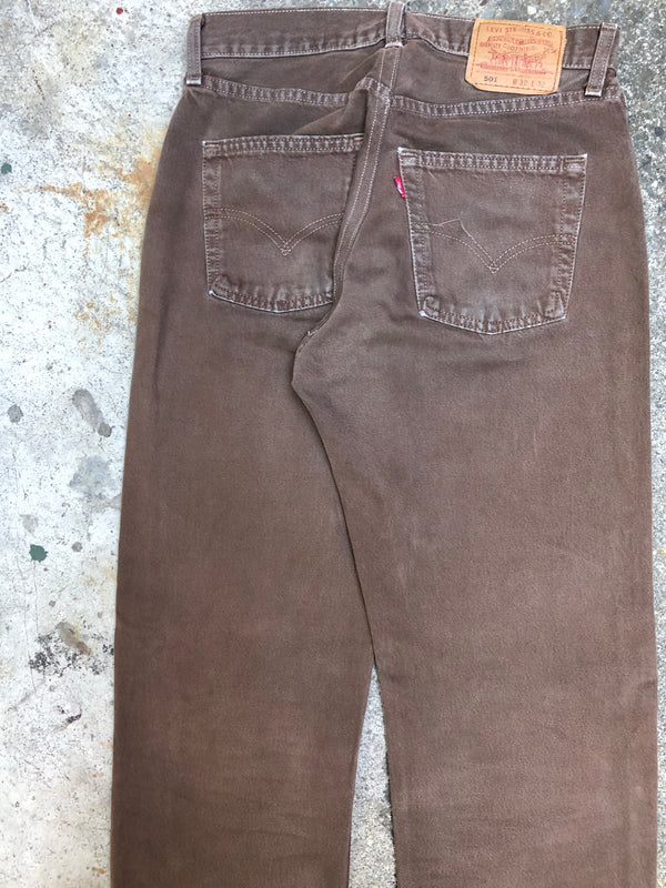 1990s Levis Faded Chocolate 501 (30X32)