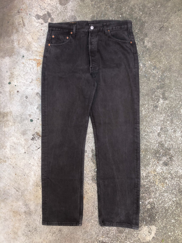 1990s Levis Faded Dark Brown 501 (35X30)