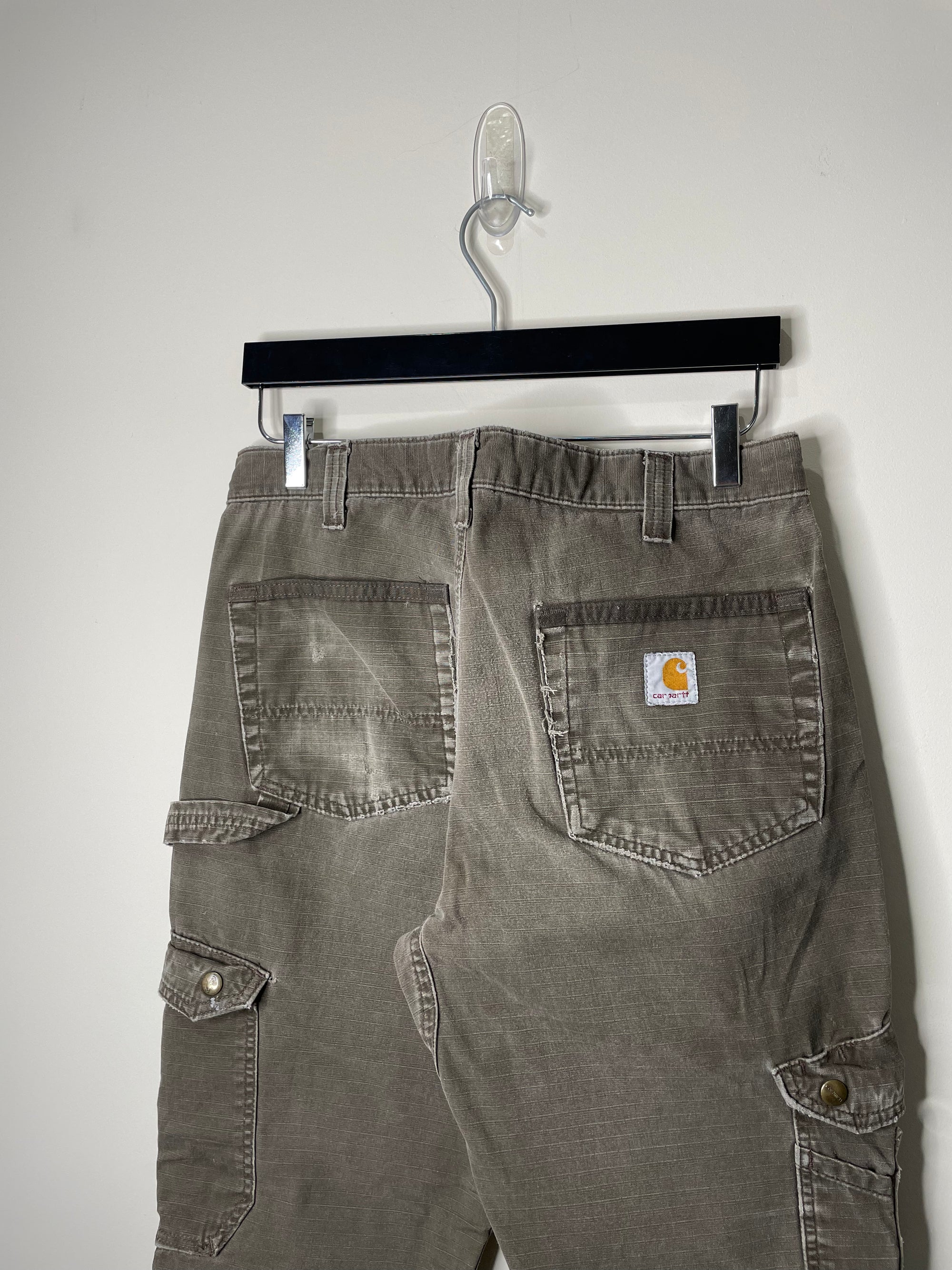 Carhartt B342 Dark Coffee Ripstop Cargo Pants (32X28)