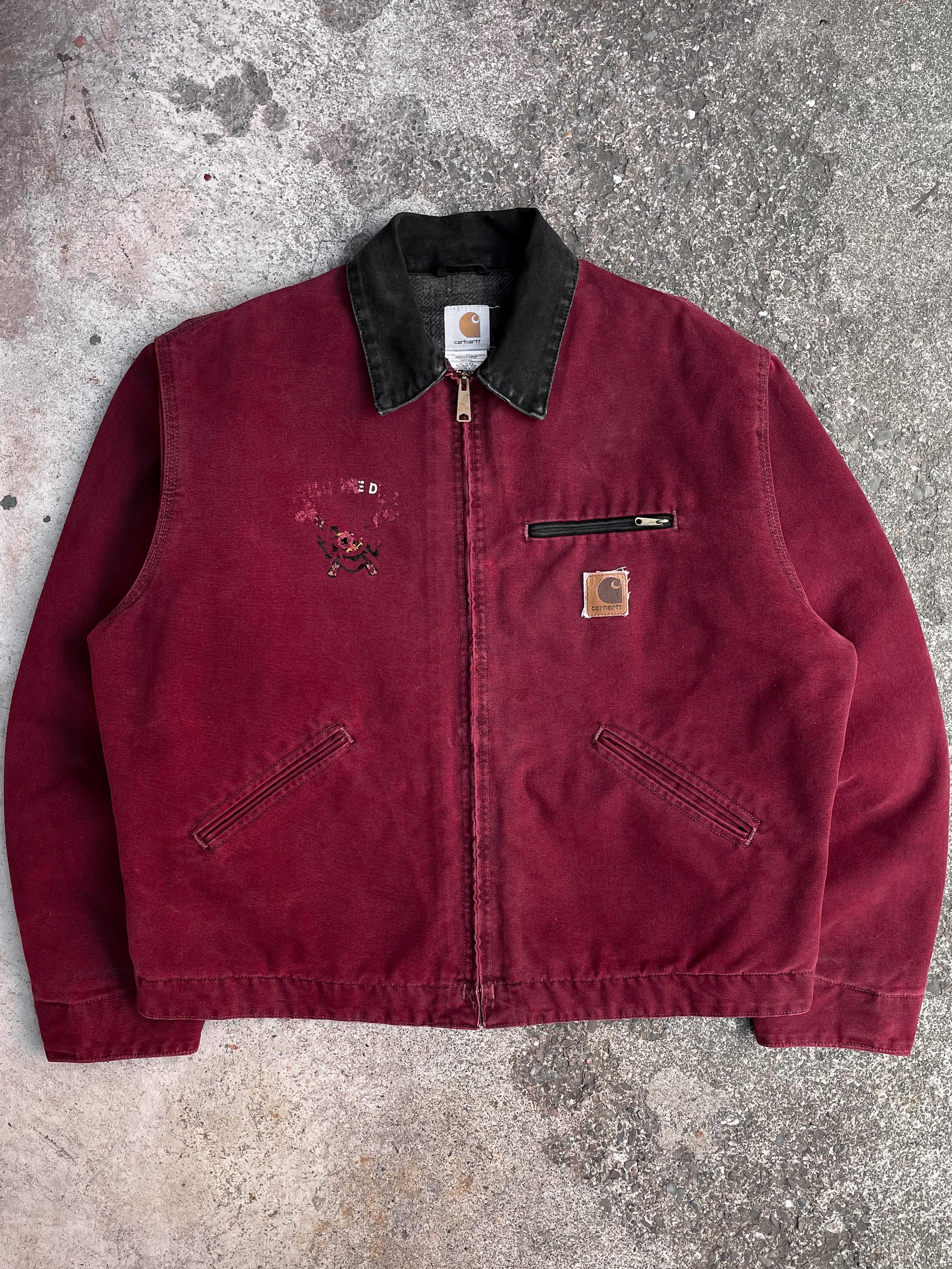 Carhartt Crimson Red Lined Work Jacket (XL)