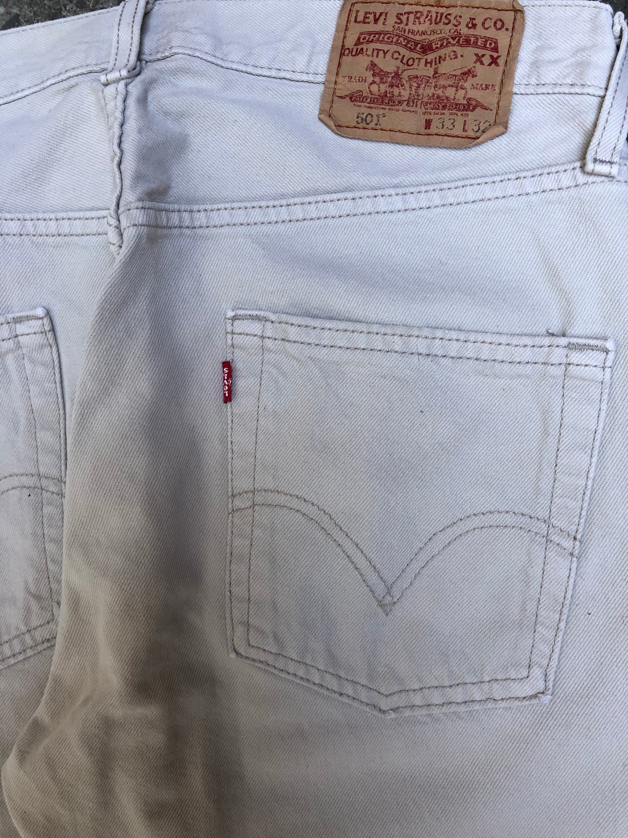 1990s Levis Cream 501 (32X31)