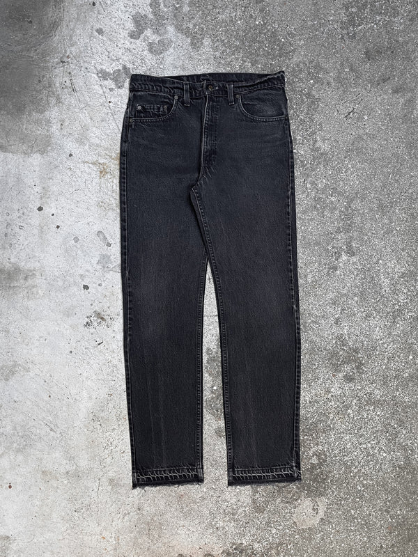 1990s Levi’s Faded Black 505 Released Hem (32X31)