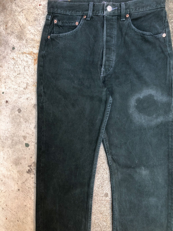 1990s Levis Faded Pine Green 501 (30X34)