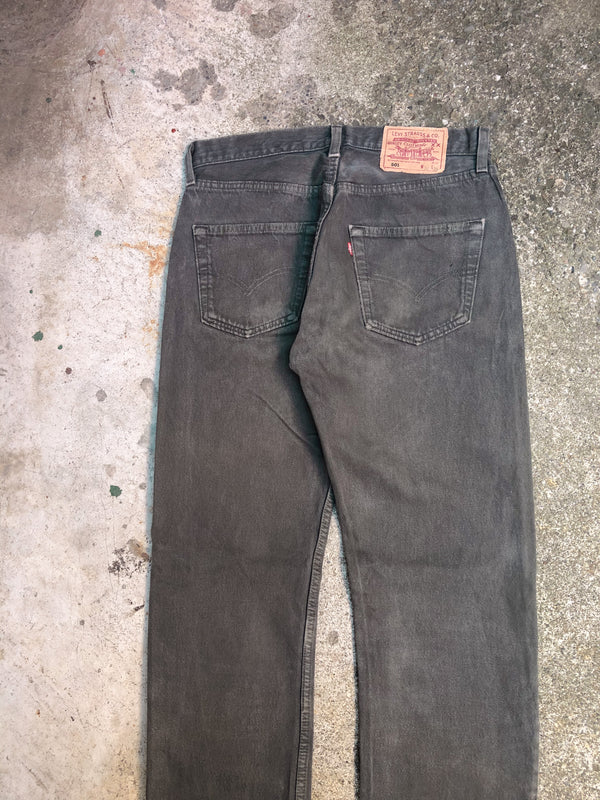 1990s Levis Faded Sage Green 501 (31X32)