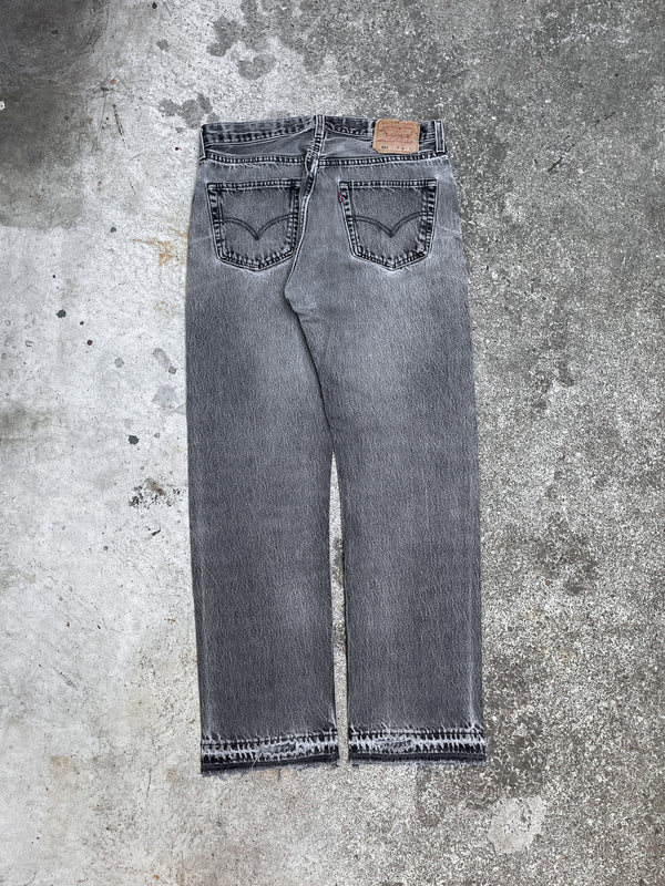 1990s Levi’s Faded Black 501 Released Hem (32X30)