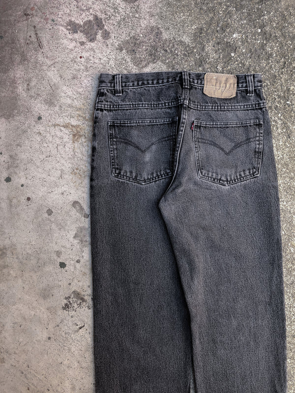 1980s Levis Faded Black Released Hem Denim (30X31)