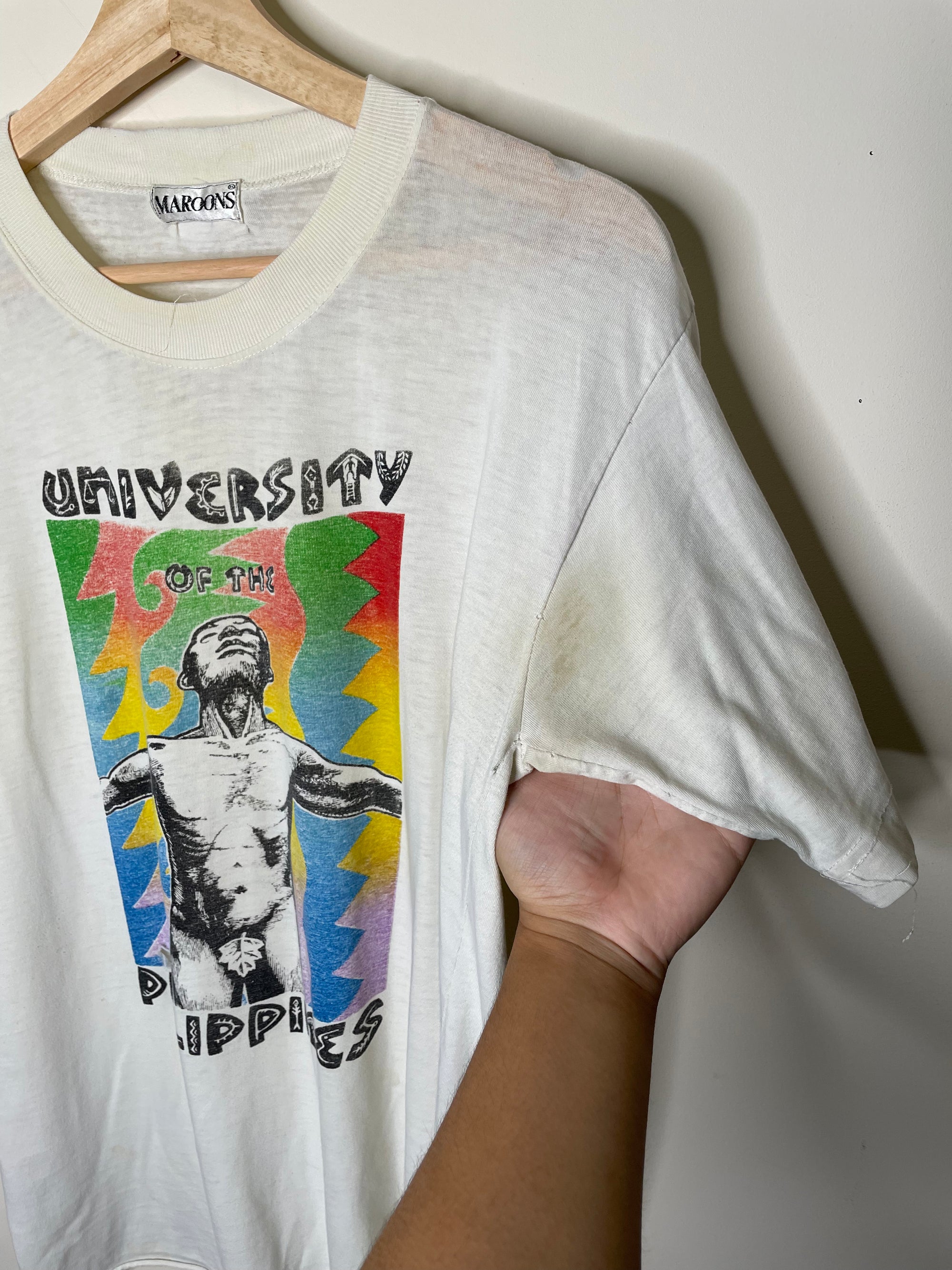 1990s “University of the Philippines” Distressed Tee (M)