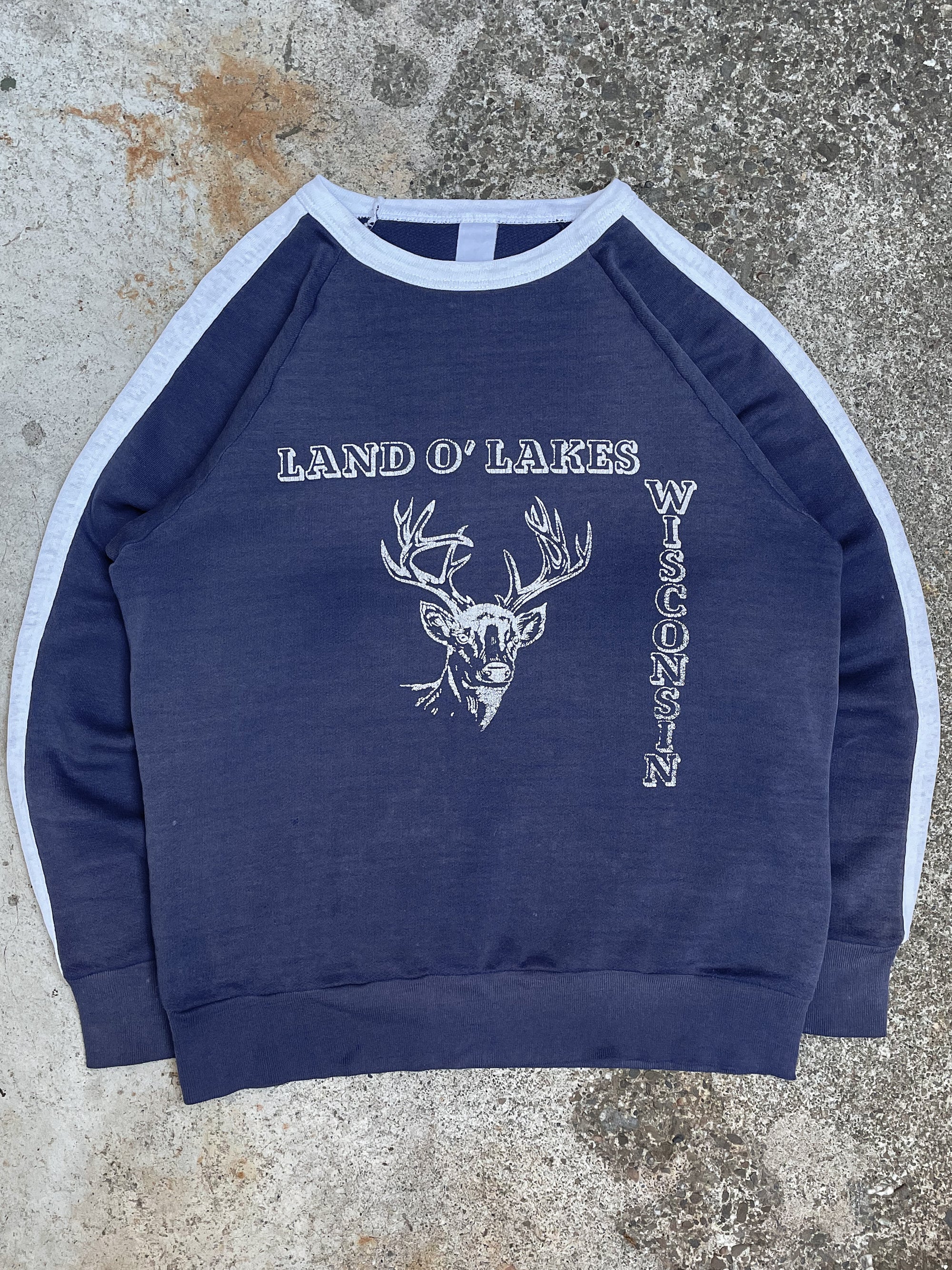 1960s/70s “Land O Lakes” Faded Raglan Sweatshirt