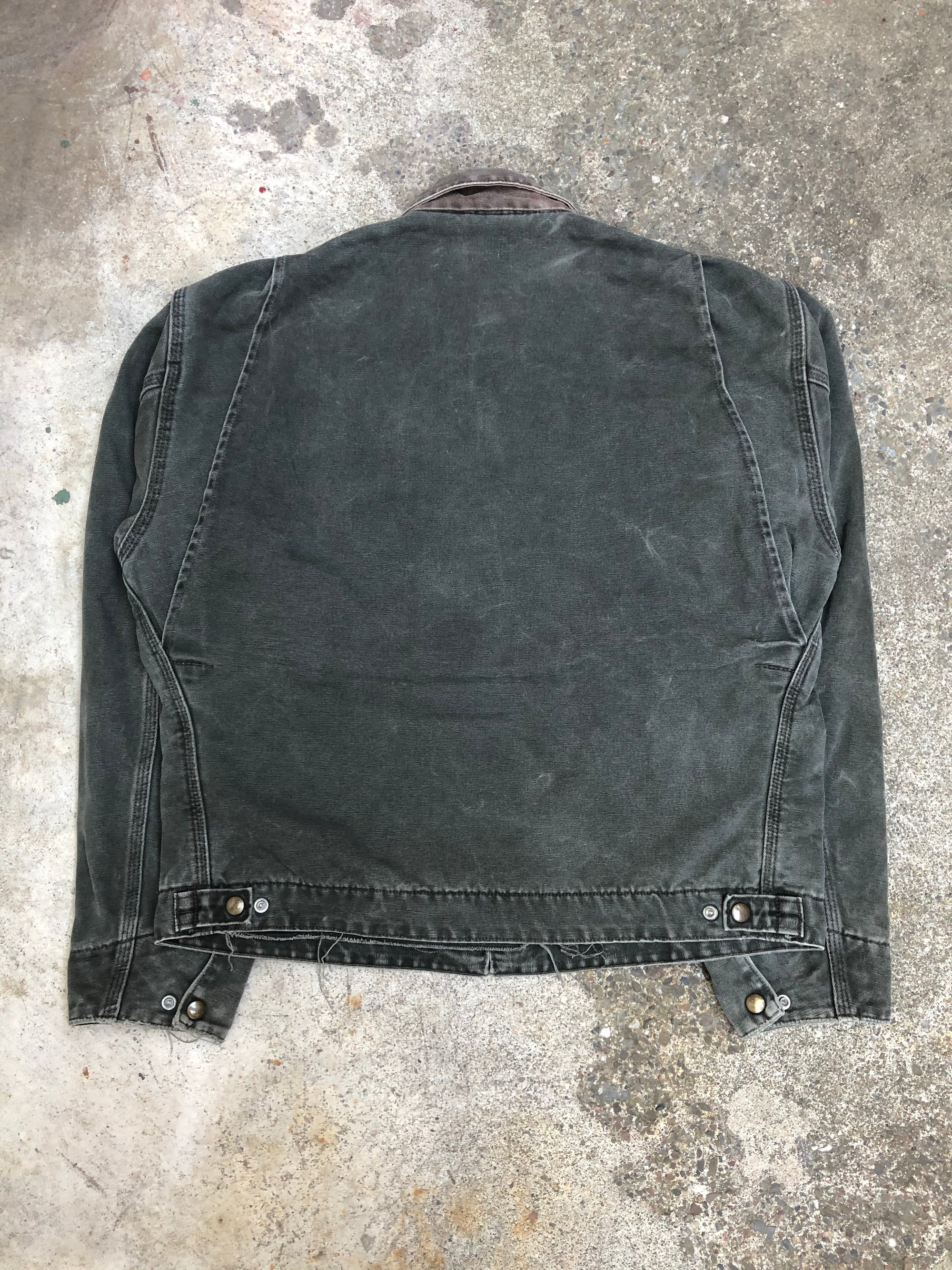 1990s Carhartt Faded Moss Green Lined Work Jacket