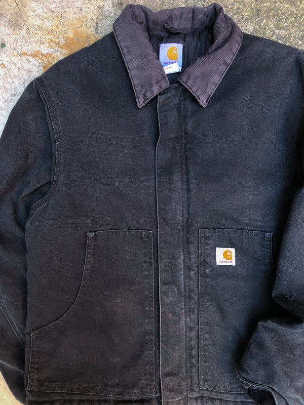 1990s Carhartt Black Quilted Arctic Jacket (M)