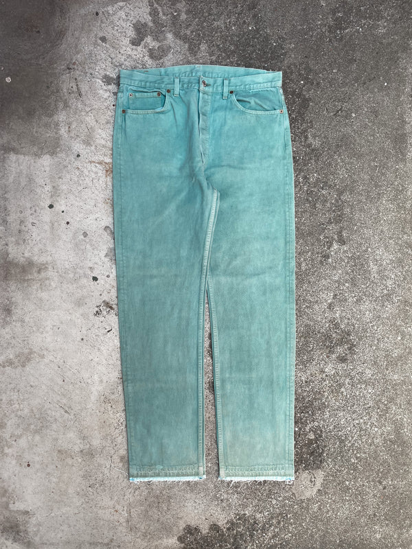 1990s Levi’s Faded Overdye 501 Released Hem (36X34)