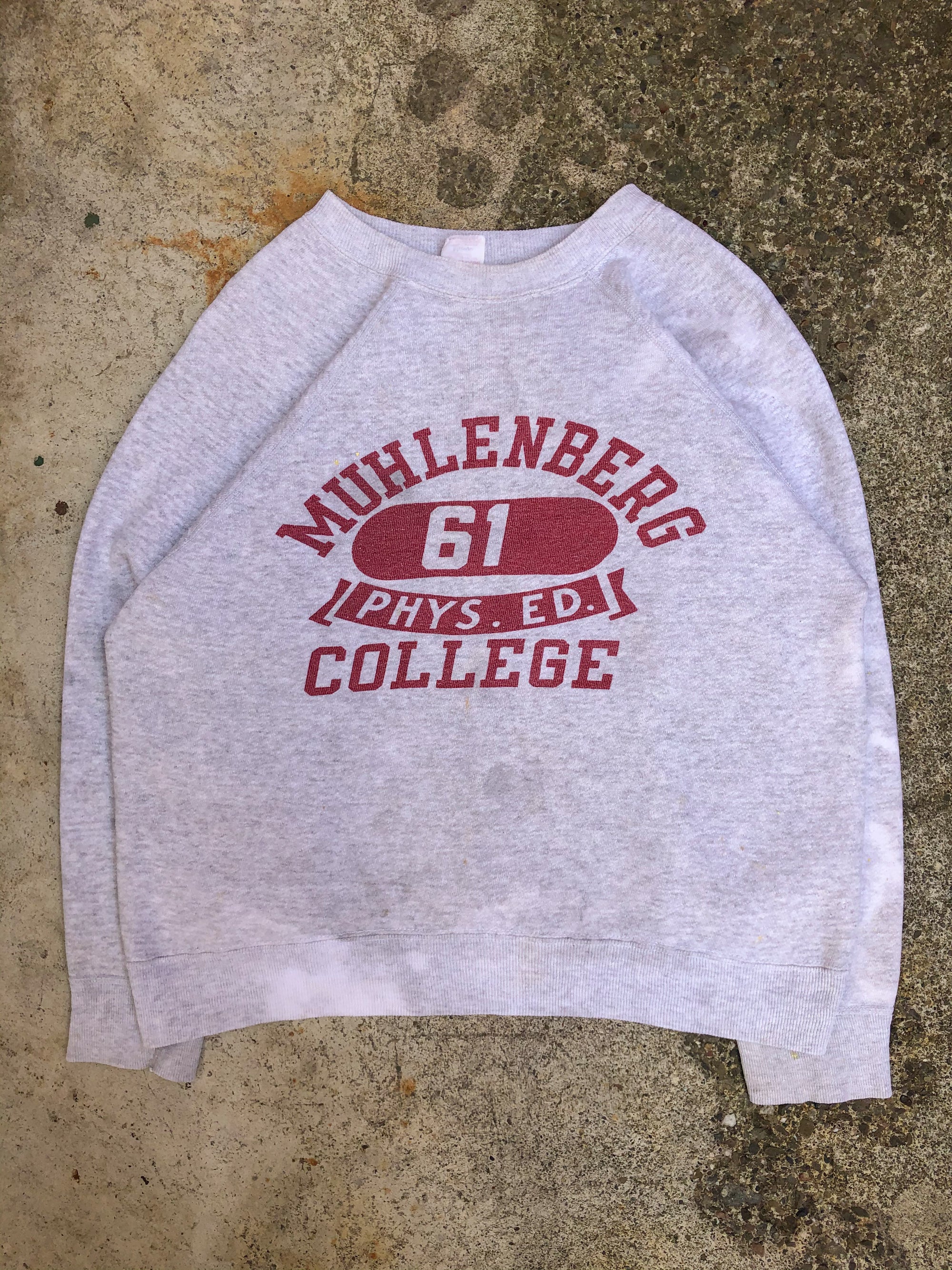 1960s Champion Running Man “Muhlenberg College” Raglan Sweatshirt