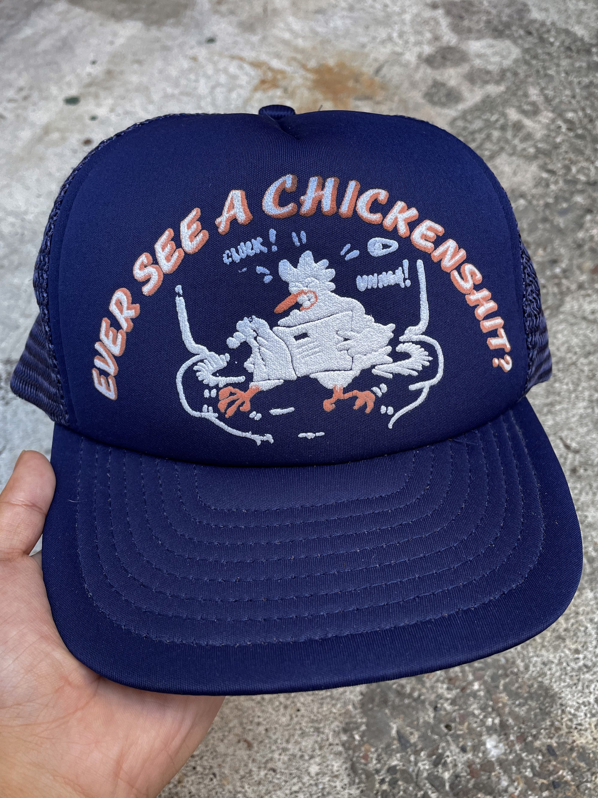 1980s/90s “Ever See A Chickenshit?” Trucker Hat