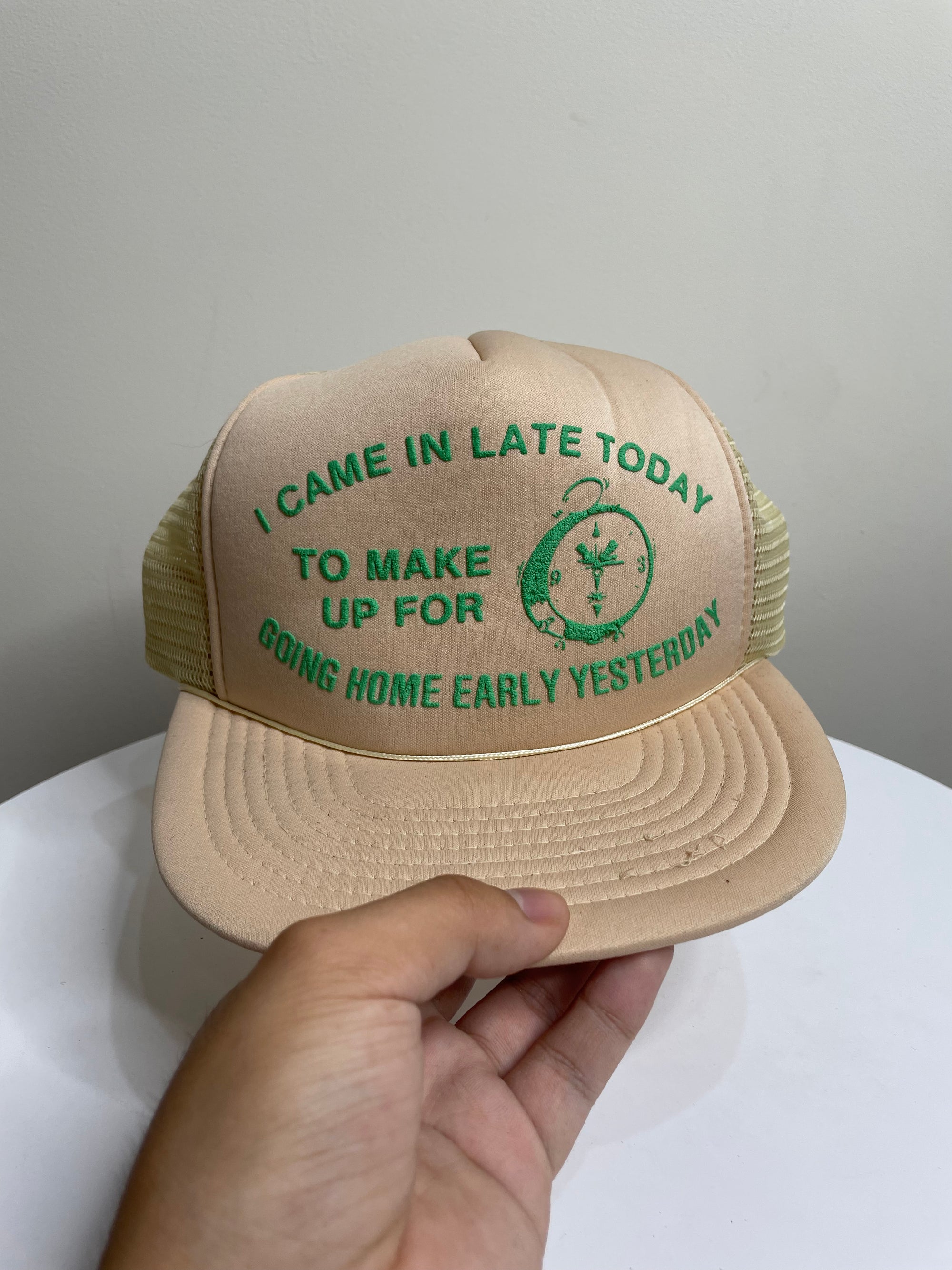 1980s/90s “I Came In Late Today…” Trucker Hat