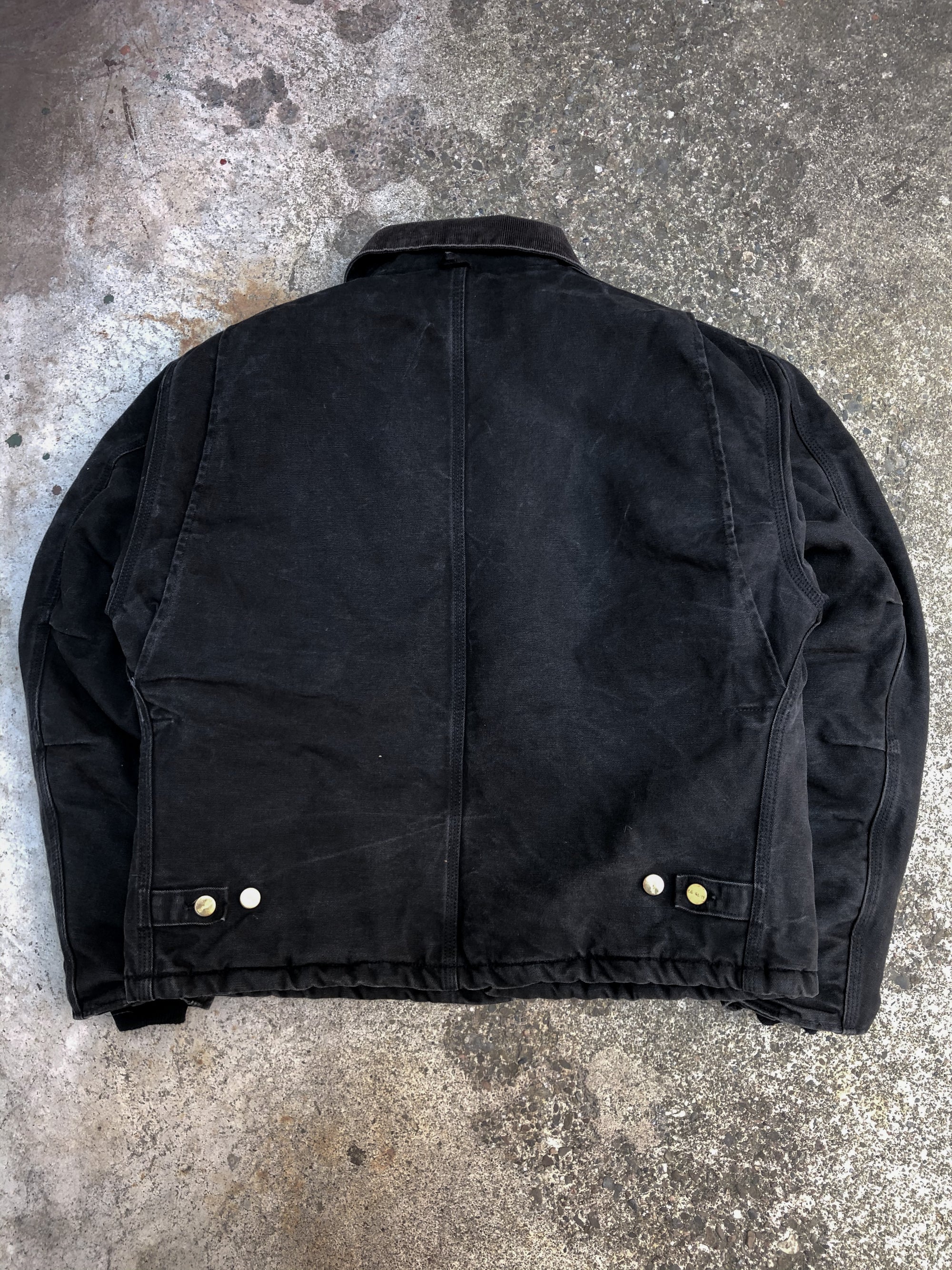 1990s Carhartt Faded Black Quilted Arctic Jacket (M/L)