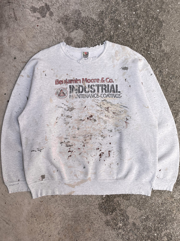 1990s “Benjamin Moore” Distressed Painted Sweatshirt