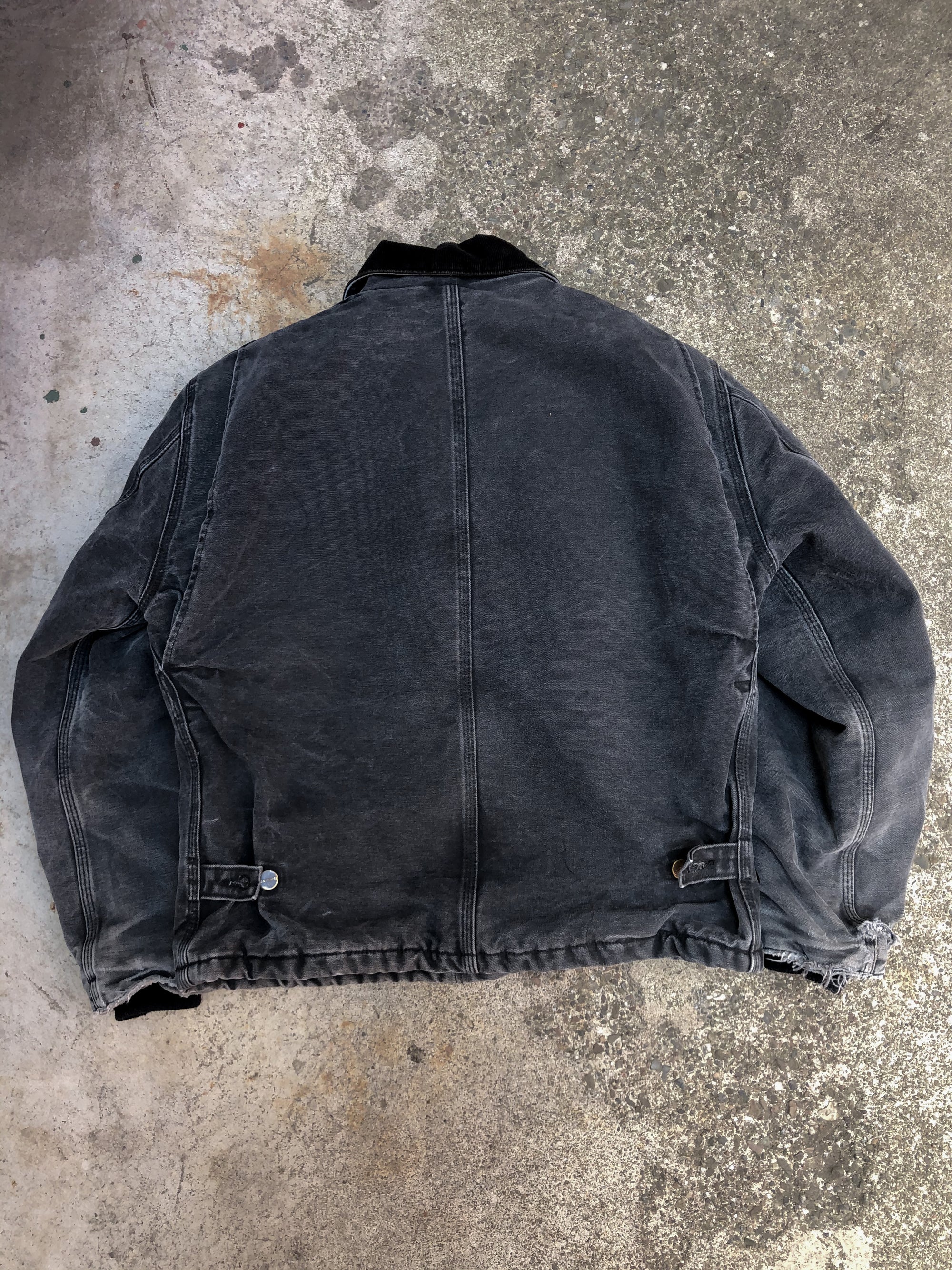 Vintage Carhartt Washed Black Quilted Arctic Jacket (M)