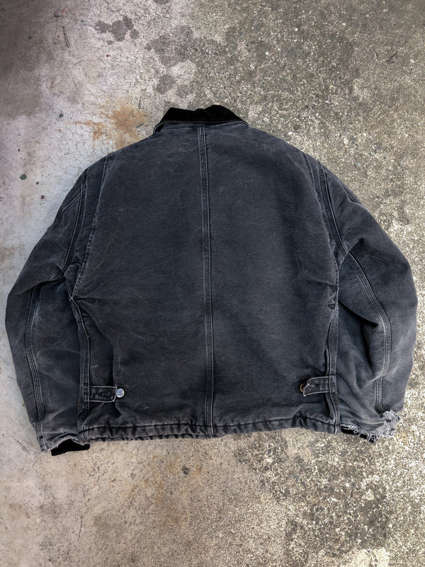 Vintage Carhartt Washed Black Quilted Arctic Jacket (M)