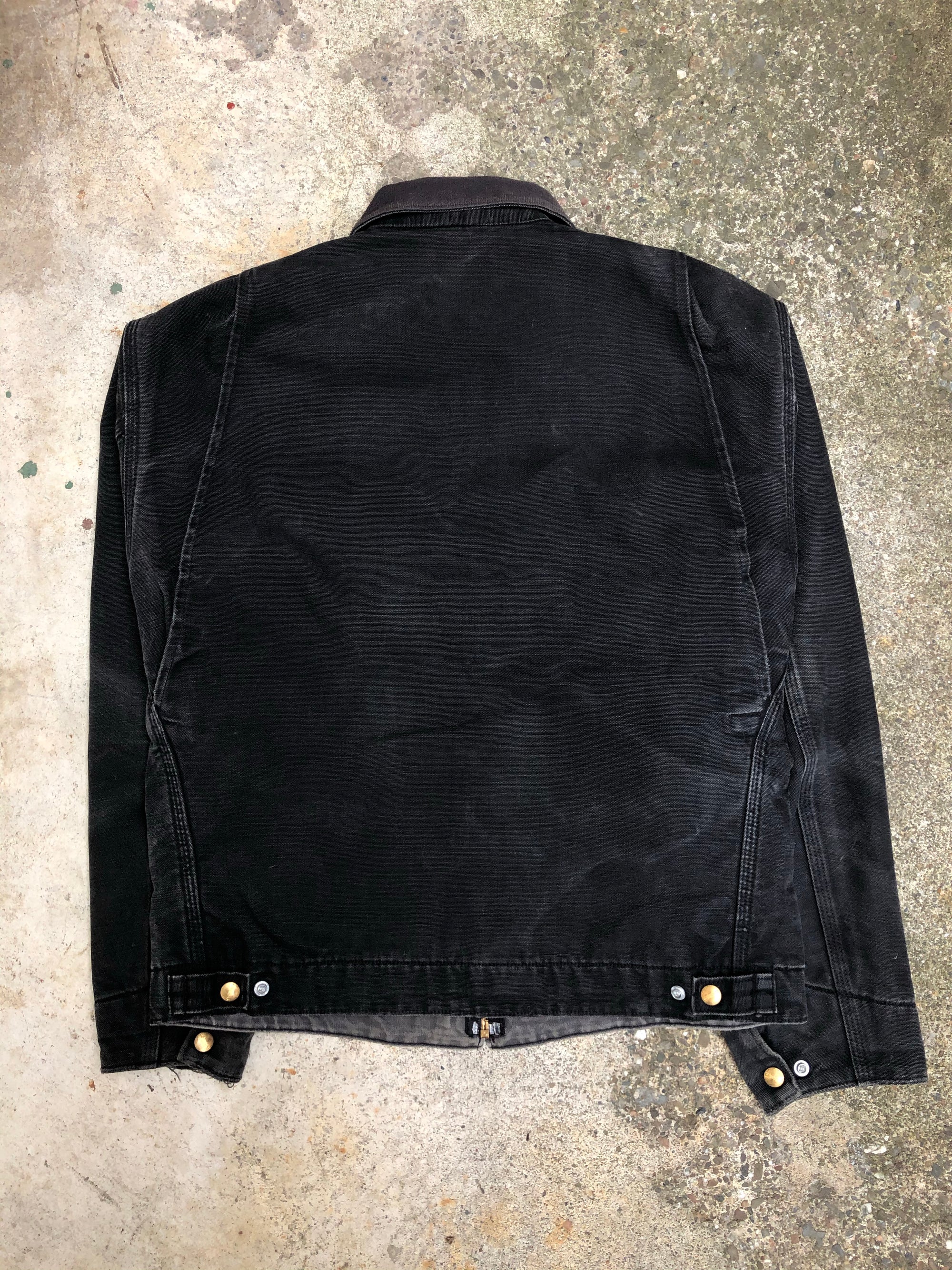 1990s Carhartt Faded Black Lined Work Jacket (S/M)