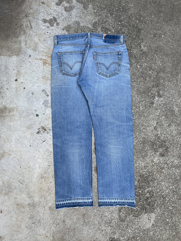 Levi’s Faded Blue 501 Released Hem (32X28)