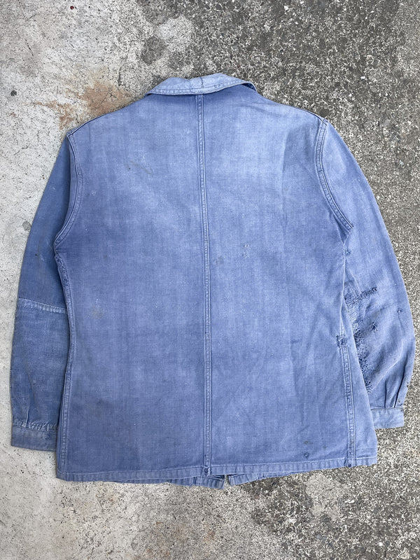 1950s Repaired Faded French Chore Jacket