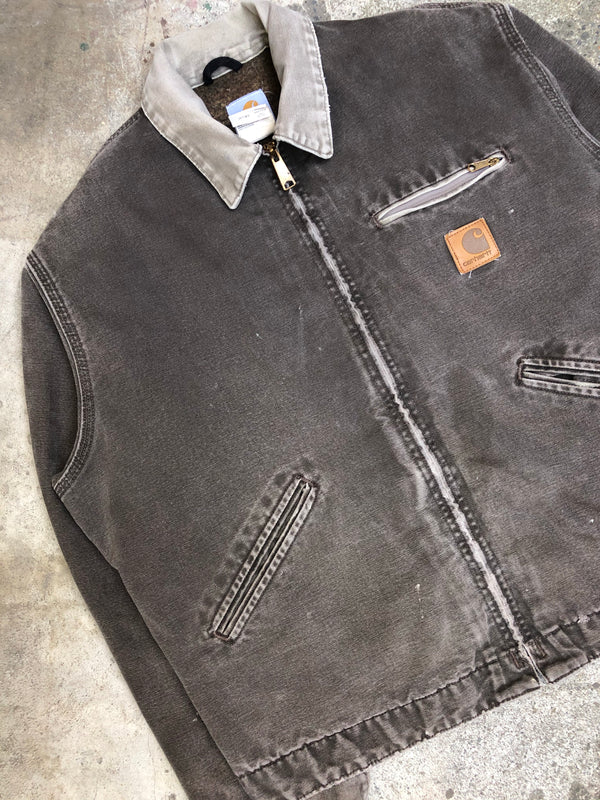 1990s Carhartt Faded Timber Lined Work Jacket