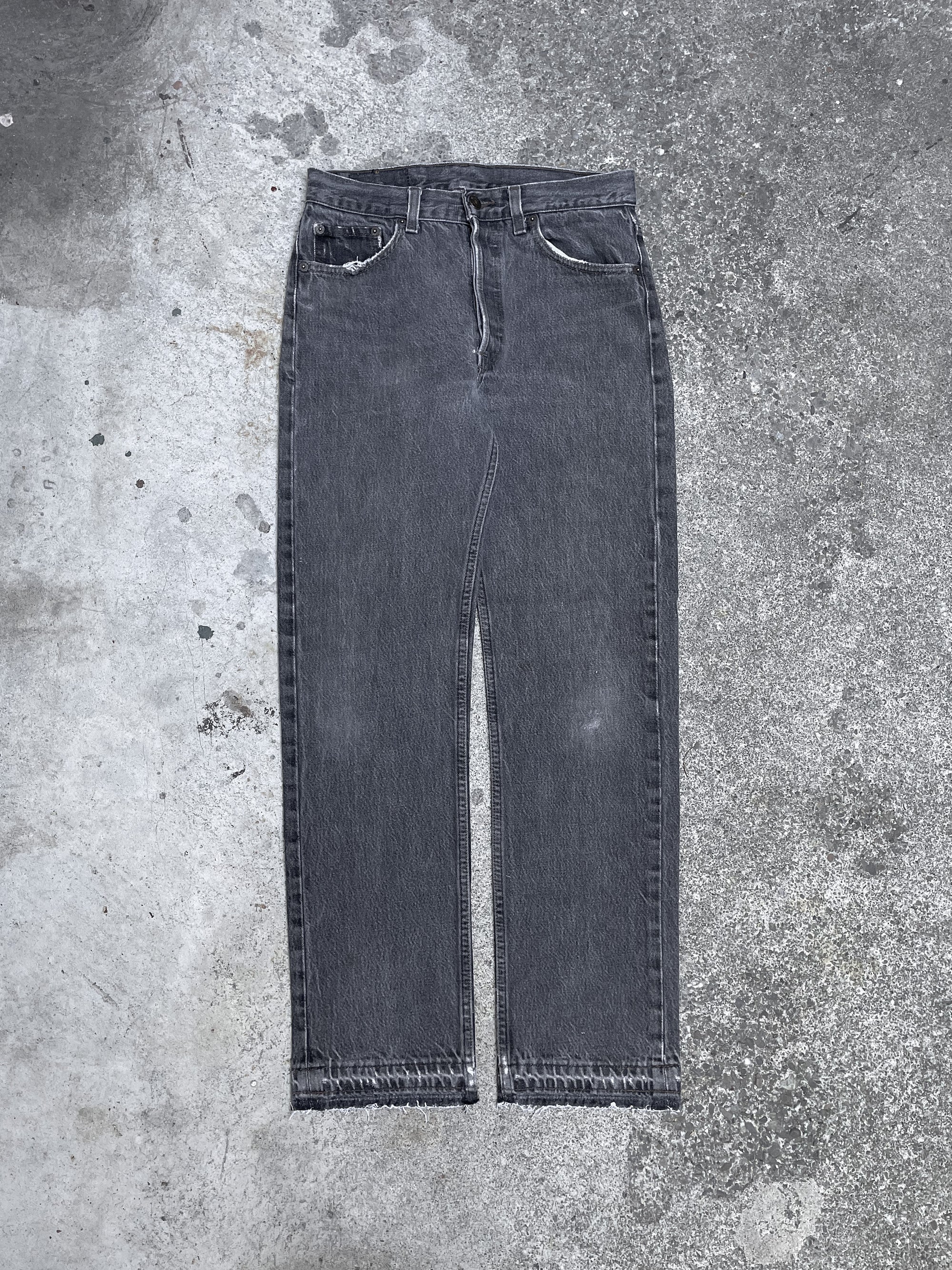 1980s/90s Levi’s Faded Grey 501 Released Hem (28X29)