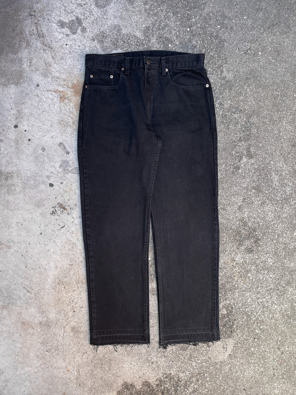 1990s Orange Tab Levi’s Blue Black 614 Released Hem (32X29)