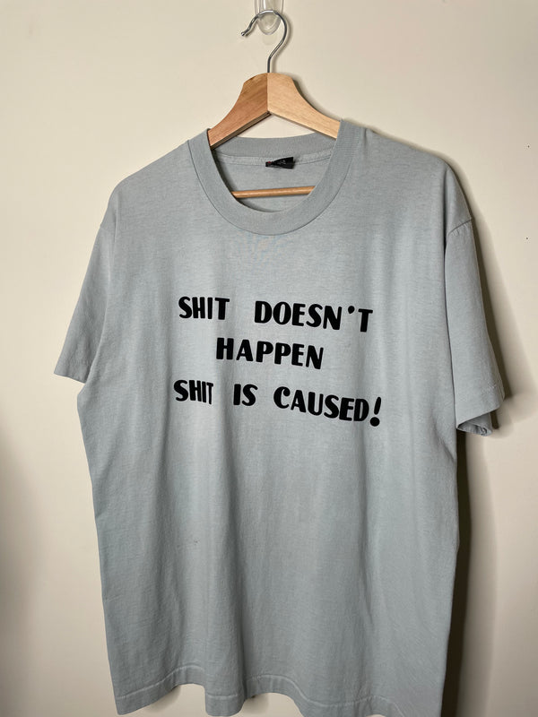 1990s “Shit Doesn’t Happen…” Single Stitched Screen Stars Tee (L)