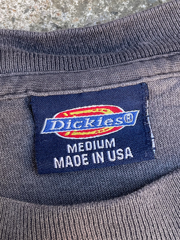 1990s Dickies Sun Faded Single Stitched Blank Pocket Tee