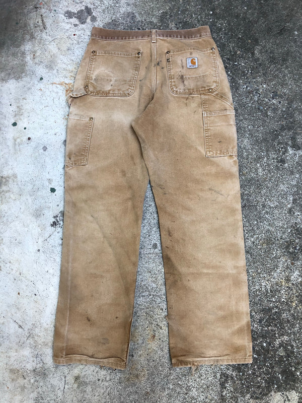 Carhartt B01 Tan Double Front Knee Work Pants (29X28)