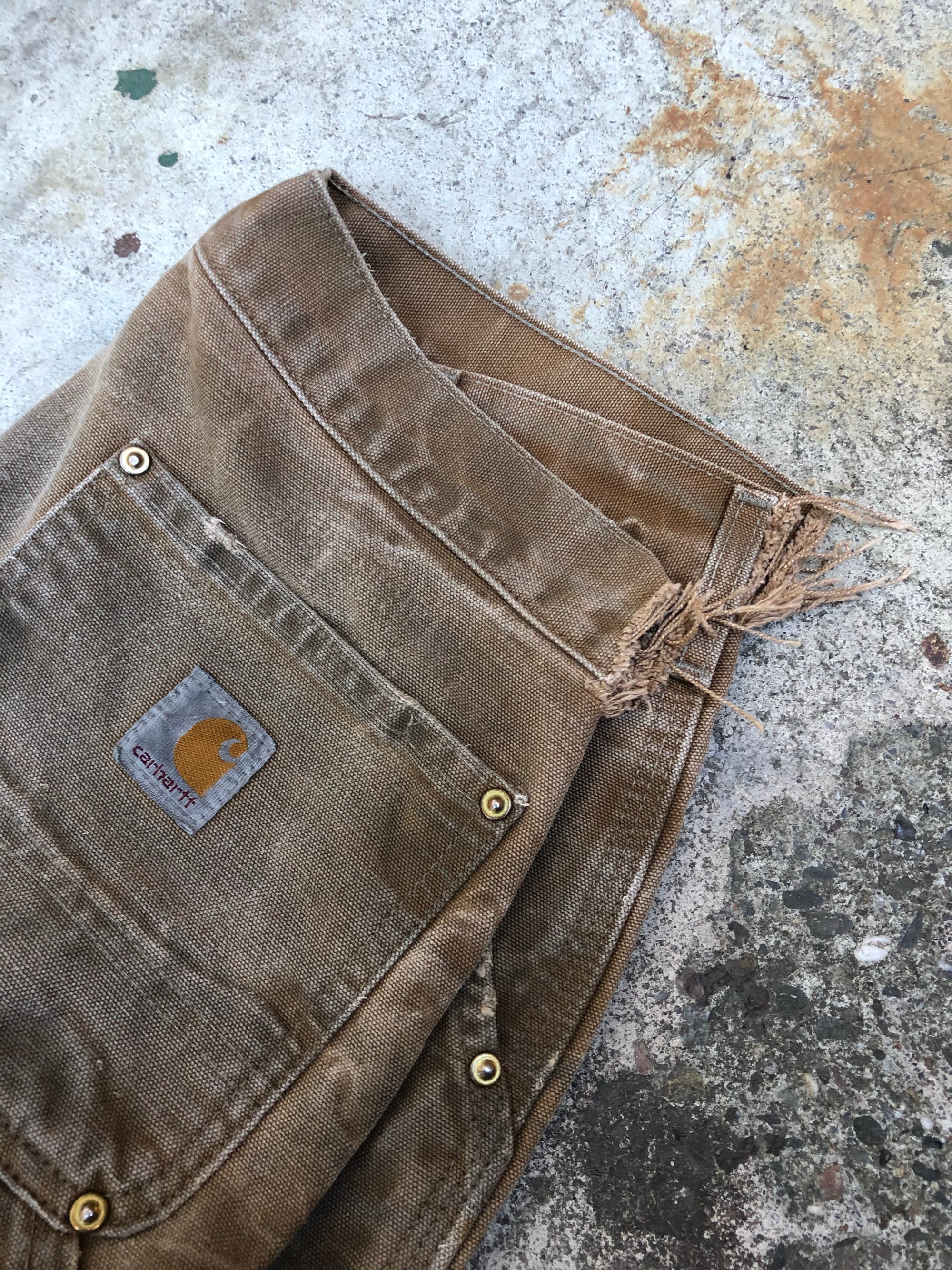 Carhartt B01 Tan Double Front Knee Work Pants (29X29)