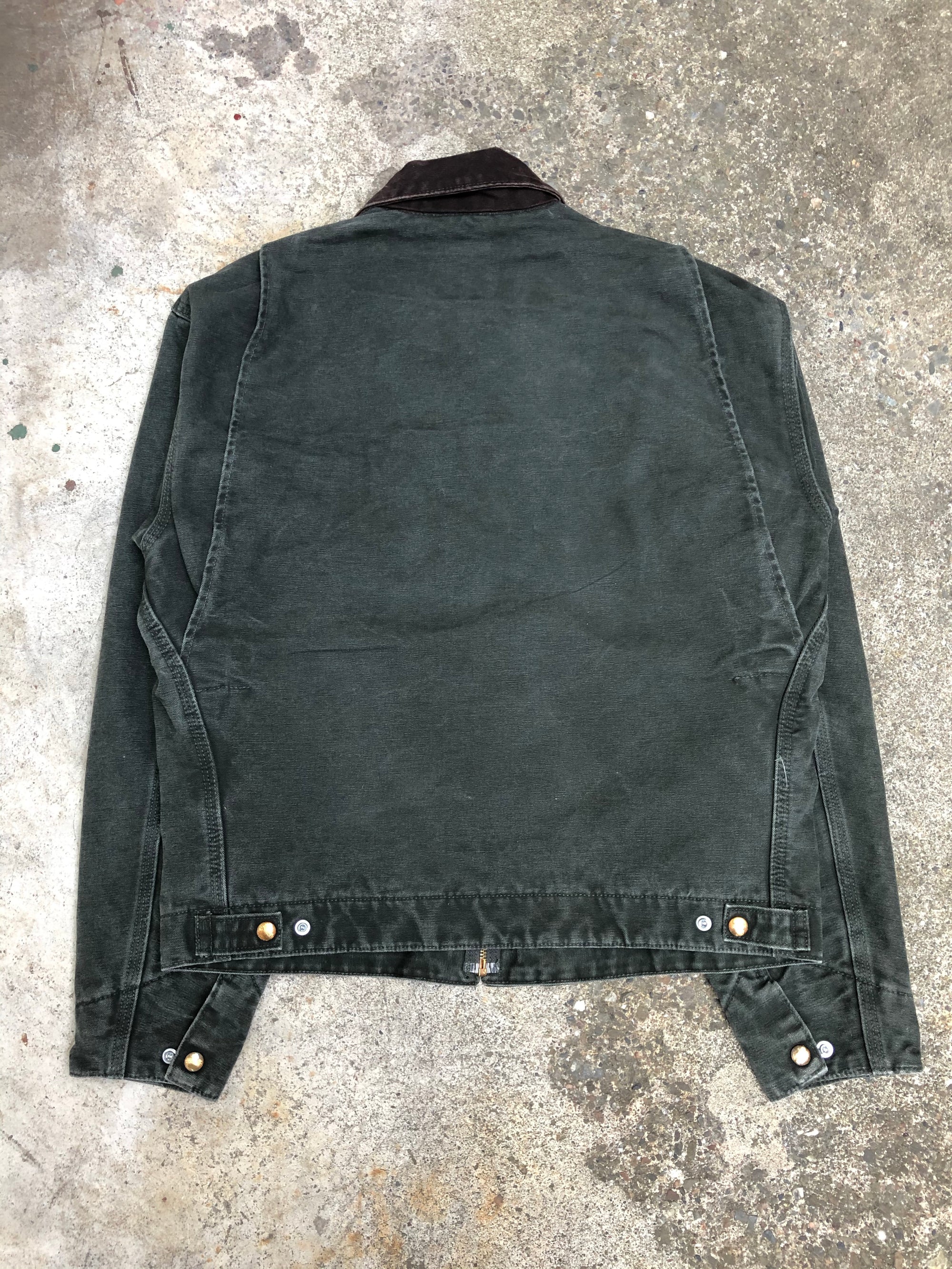 1990s Carhartt Moss Green Lined Work Jacket