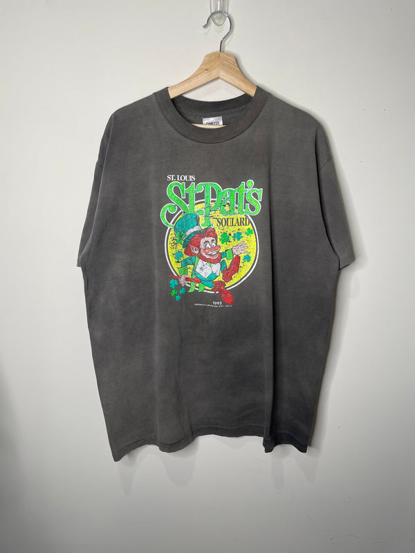 1990s “St Pat’s” Sun Faded Single Stitched Tee (XL)