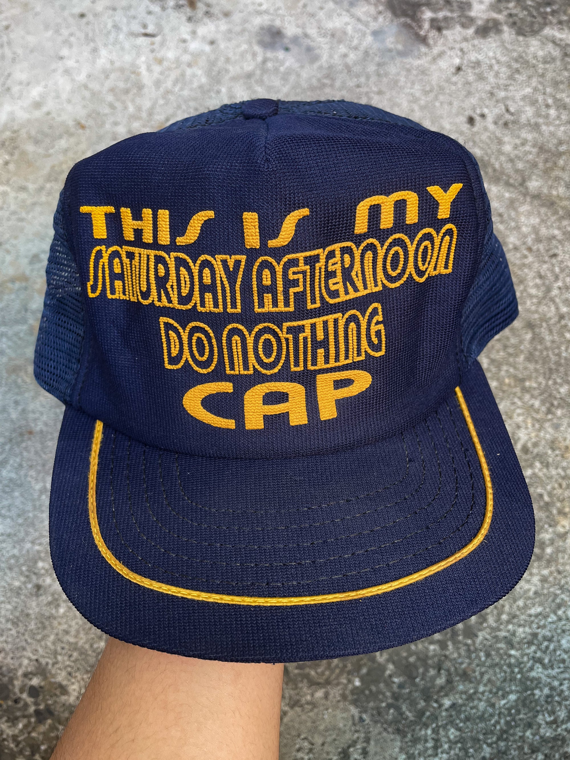 1980s “Saturday Afternoon Do Nothing” Trucker Hat