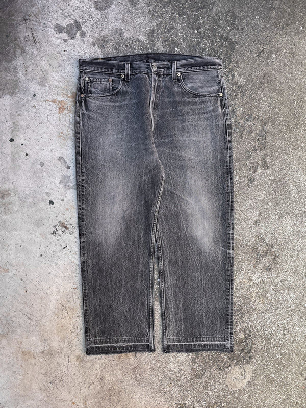 1990s Levi’s Faded Black 501 Released Hem (36X26)