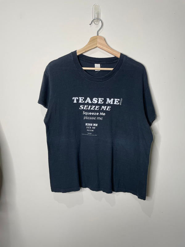 1970s/80s “Tease Me…” Faded Single Stitched Tee (M)