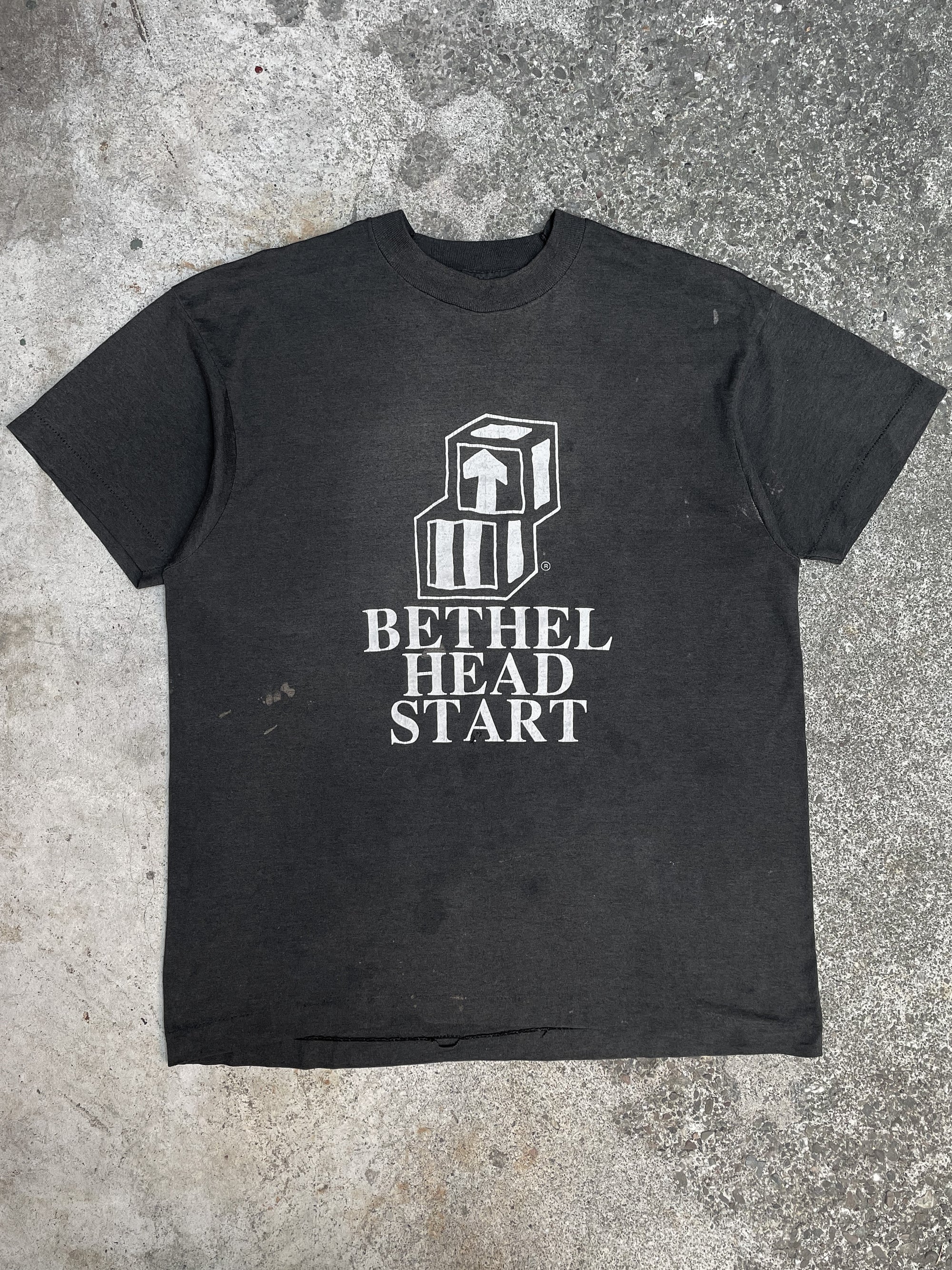 1990s “Bethel Head Start” Sun Faded Single Stitched Tee (L)