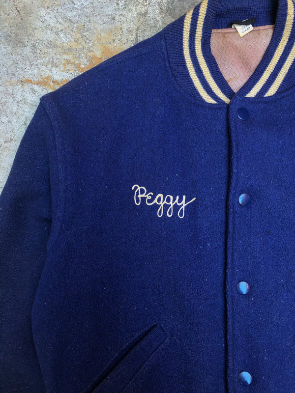 1960s Chain Stitch “Pioneers” Varsity Jacket (S)