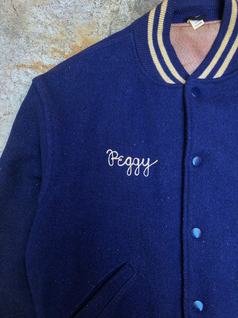 1960s Chain Stitch “Pioneers” Varsity Jacket – DAMAGED GLITTER