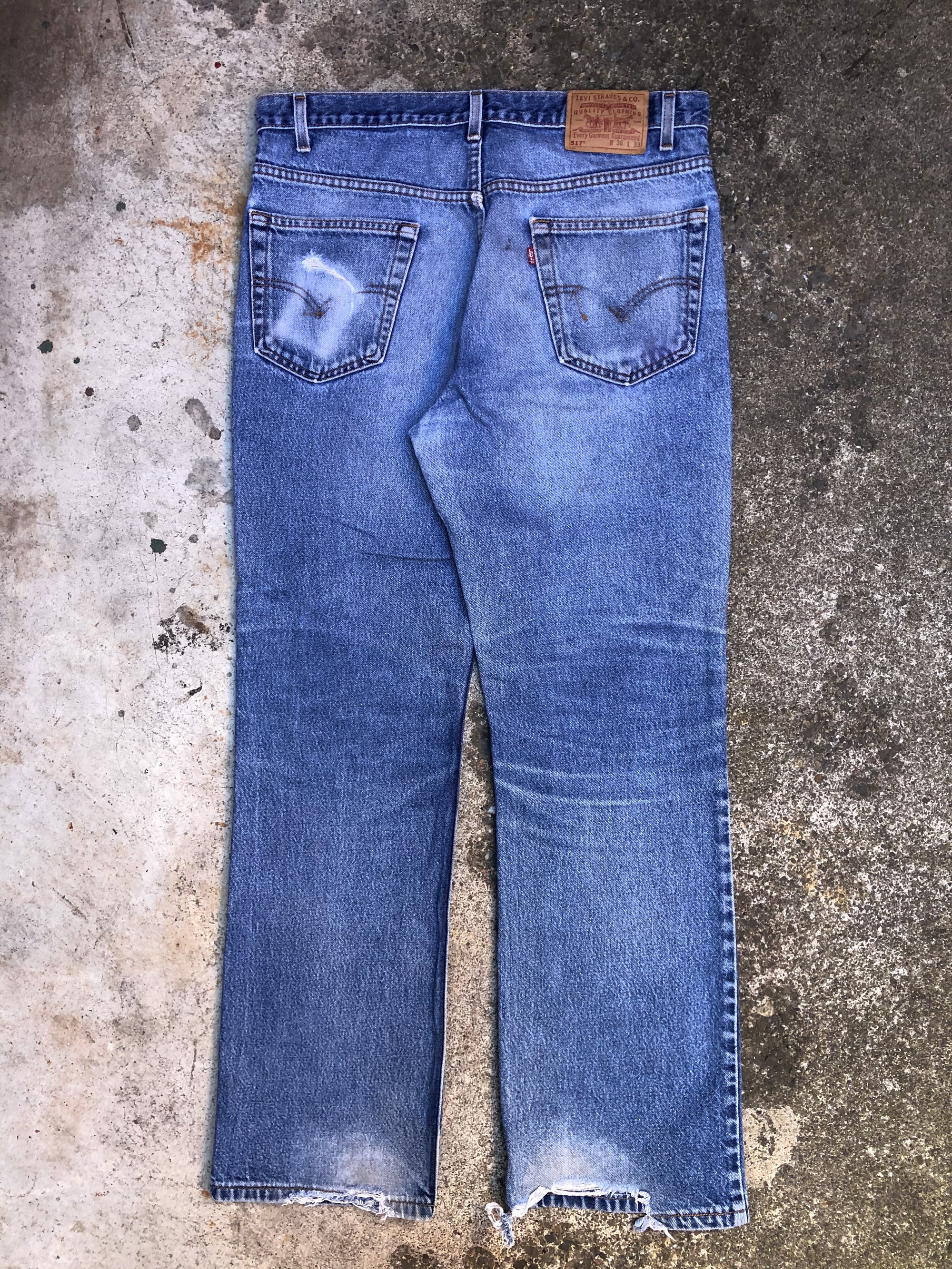 1990s Levis Faded Blue 517 (35X31)