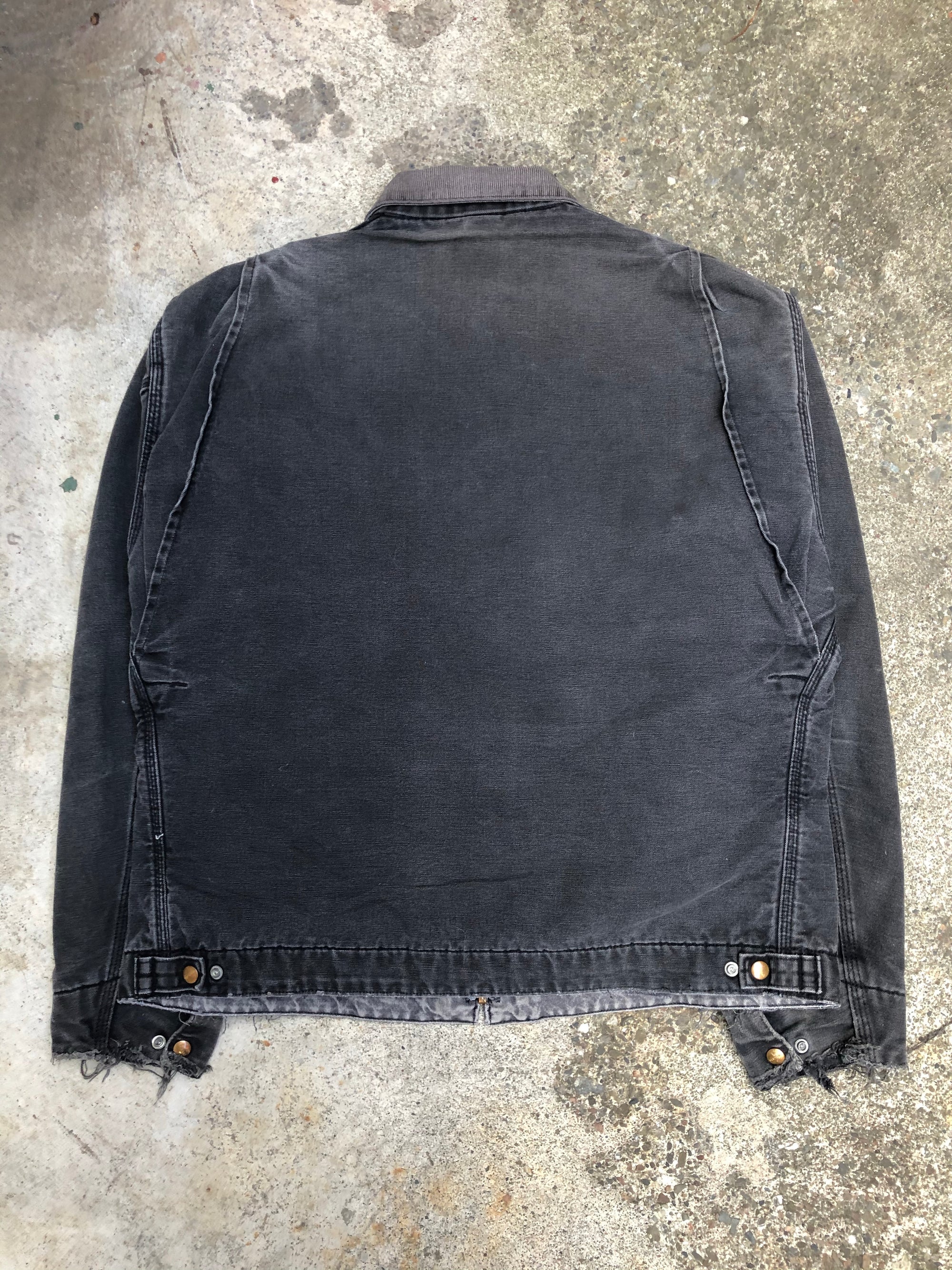 1990s Carhartt Faded Black Lined Work Jacket (XL)