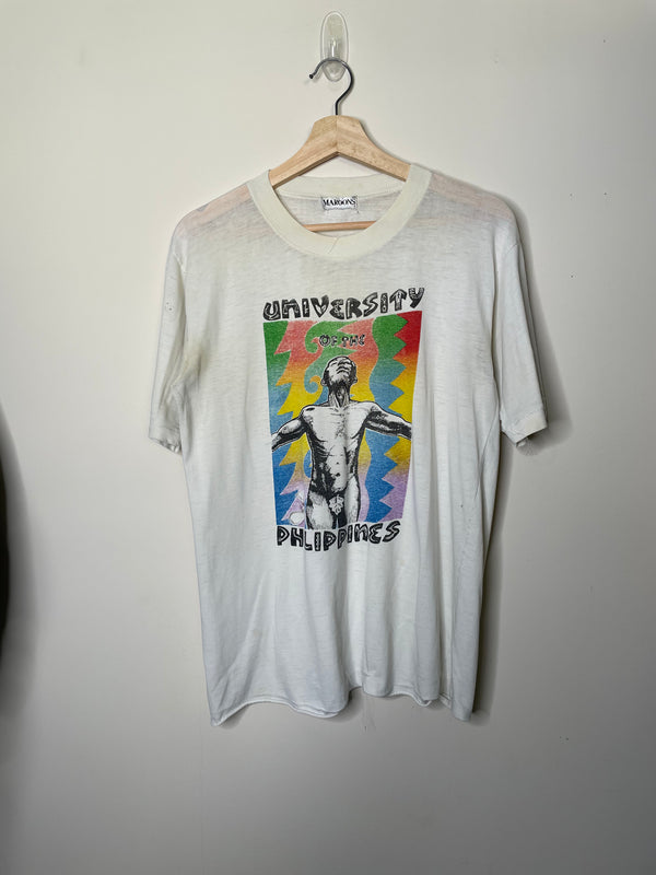 1990s “University of the Philippines” Distressed Tee (M)