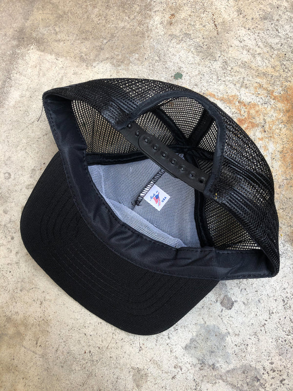 1980s Black “Drive A Import” Trucker Hat