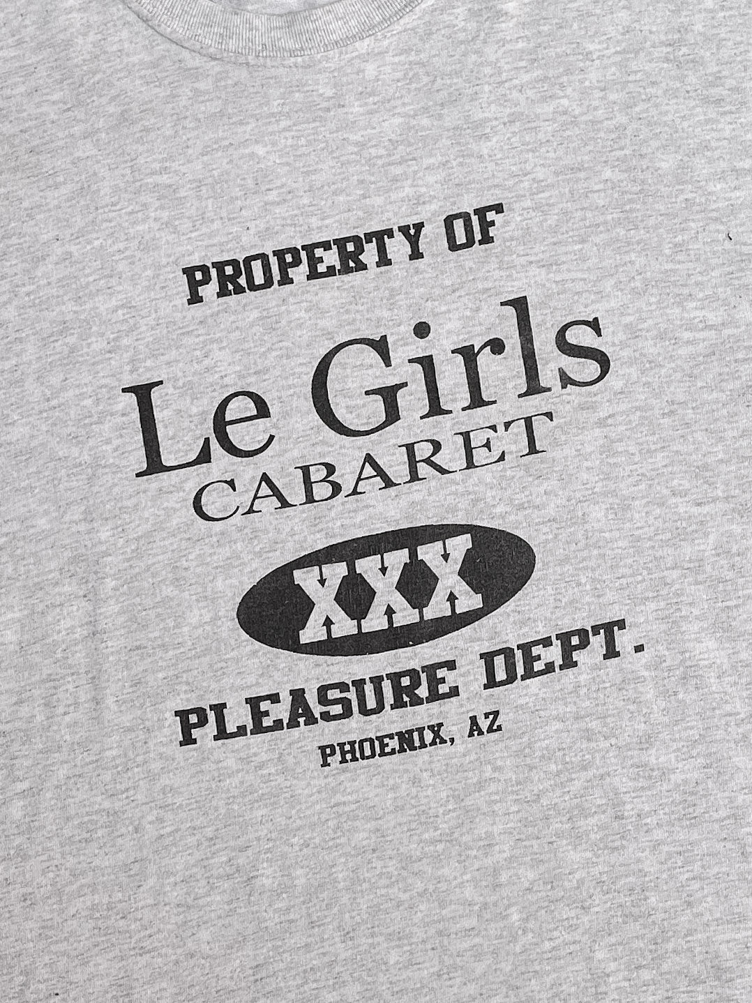 Vintage “Le Girls Cabaret” Heather Grey Tee