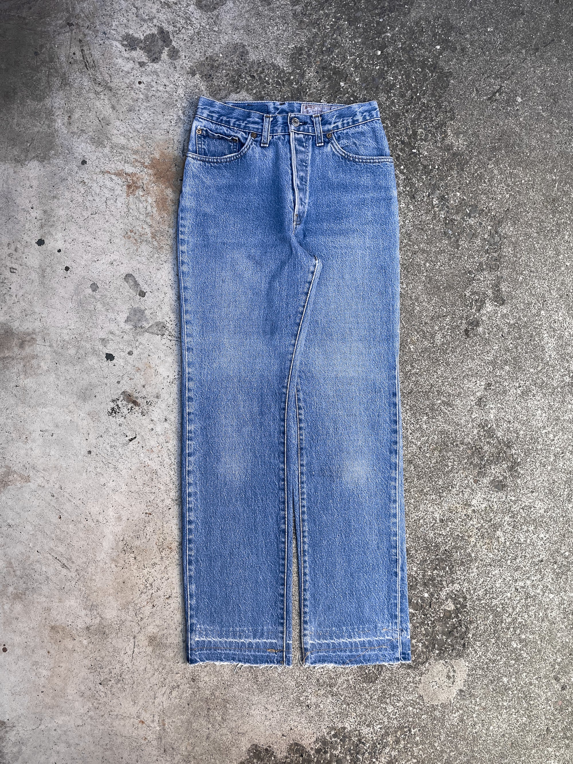 1980s Levi’s Faded Blue 501 Released Hem (24X30)