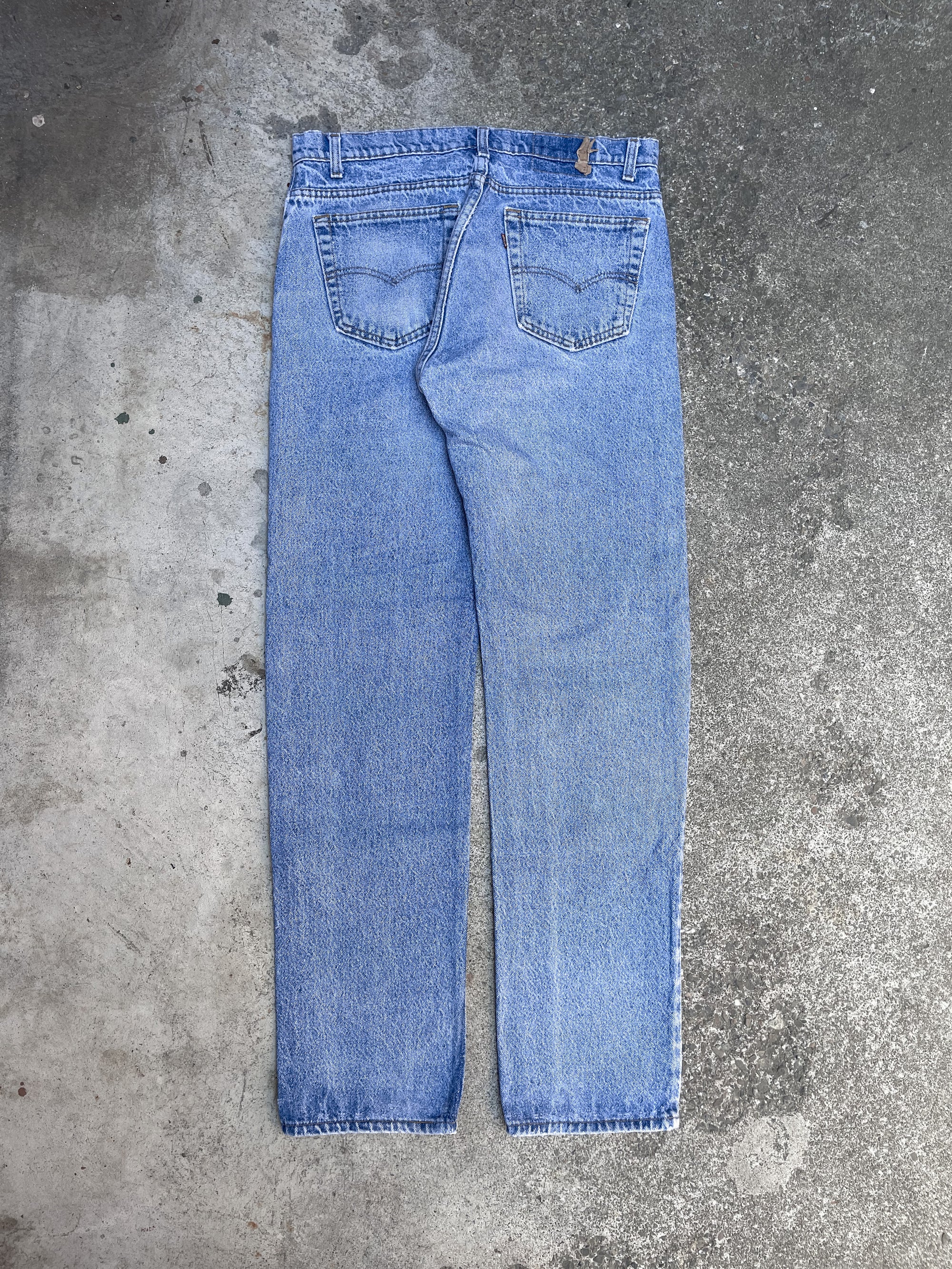 1980s/90s Levis Worn In Blue 505 Scovill Zip (34X32)