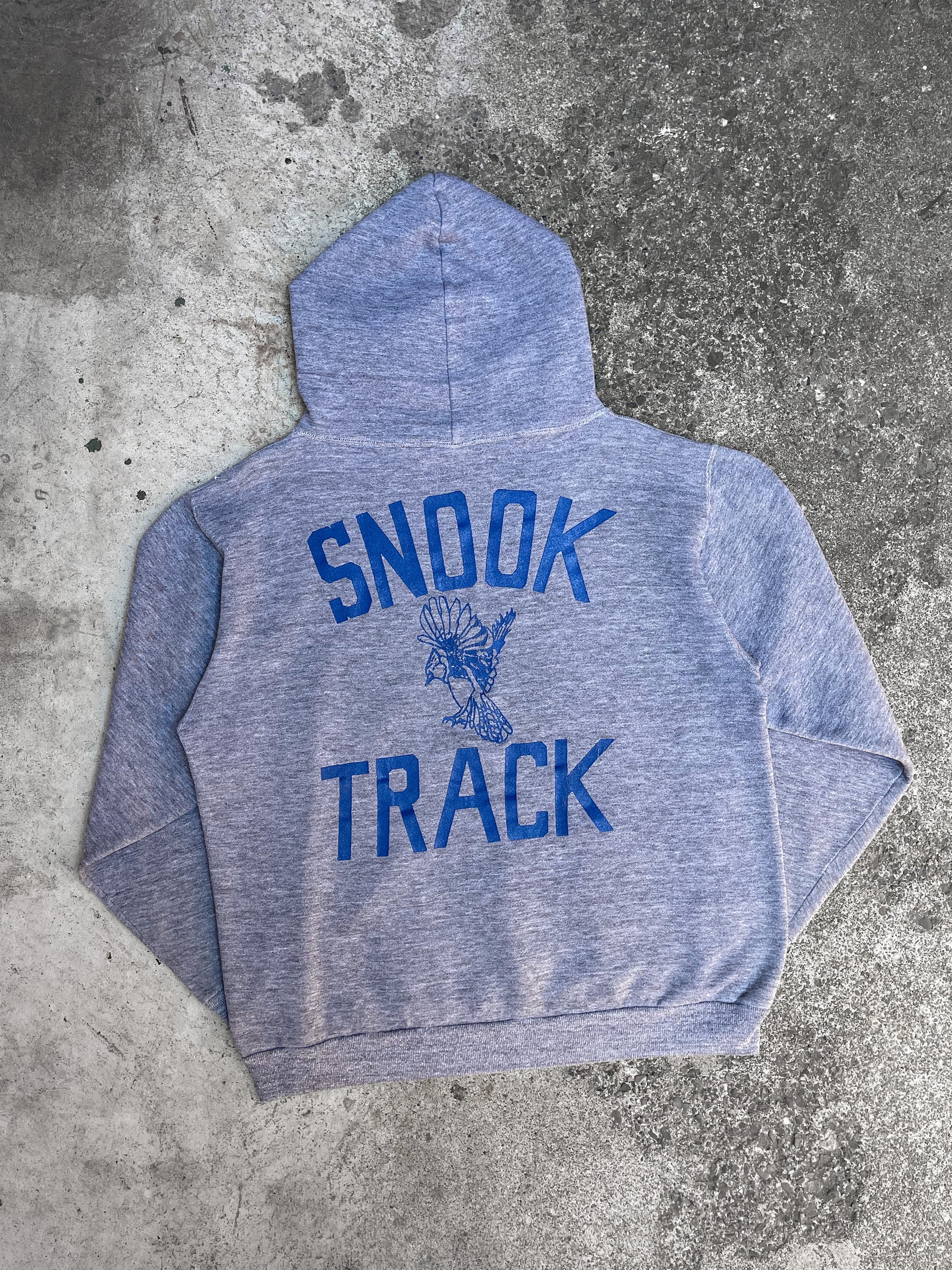 1970s Russell “Snook Track” Heather Grey Hoodie