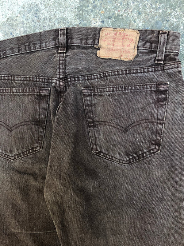 1980s Levis Faded Chocolate Brown 501 (32X31)