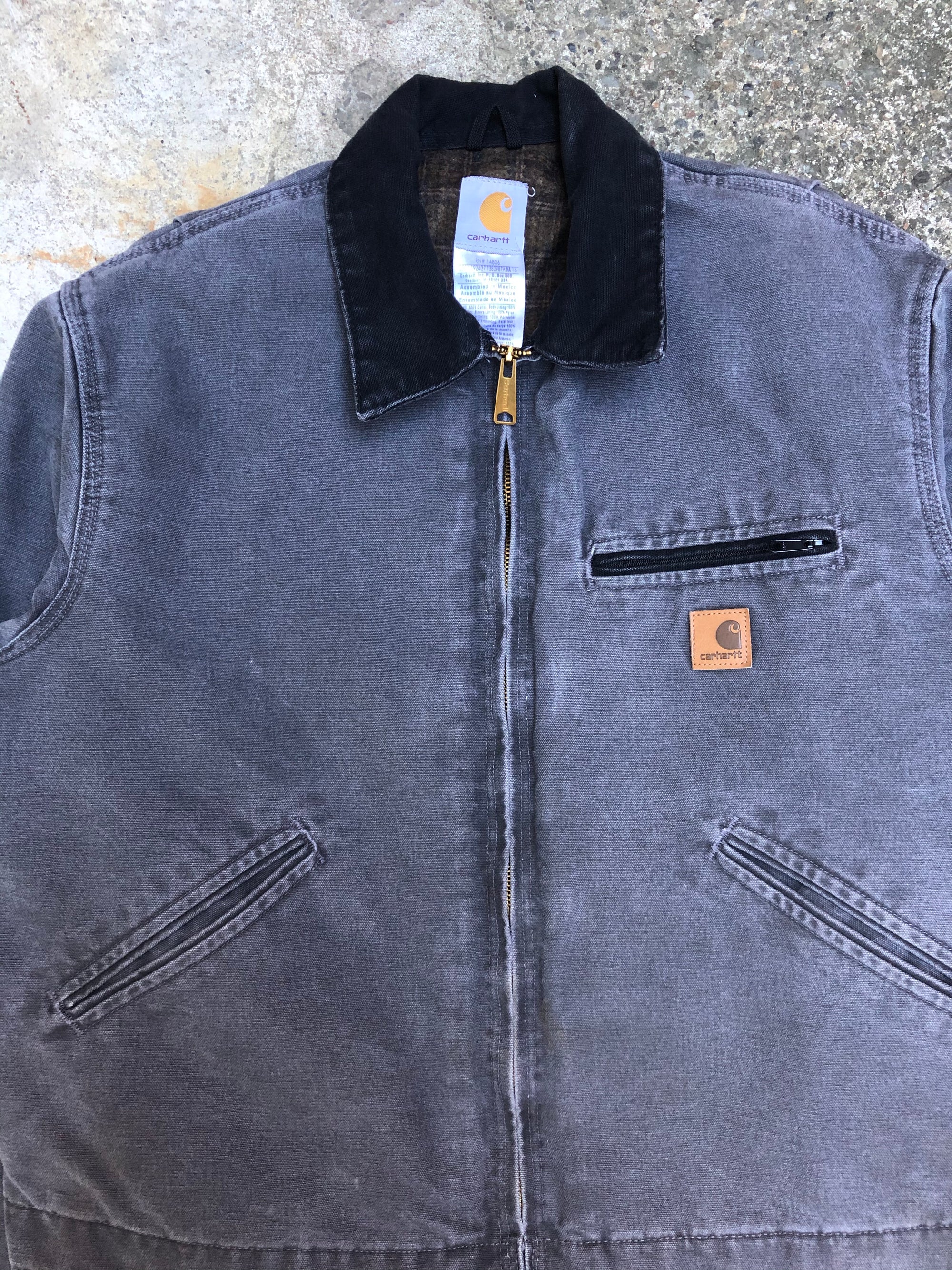 1990s Carhartt Gravel Grey Lined Work Jacket